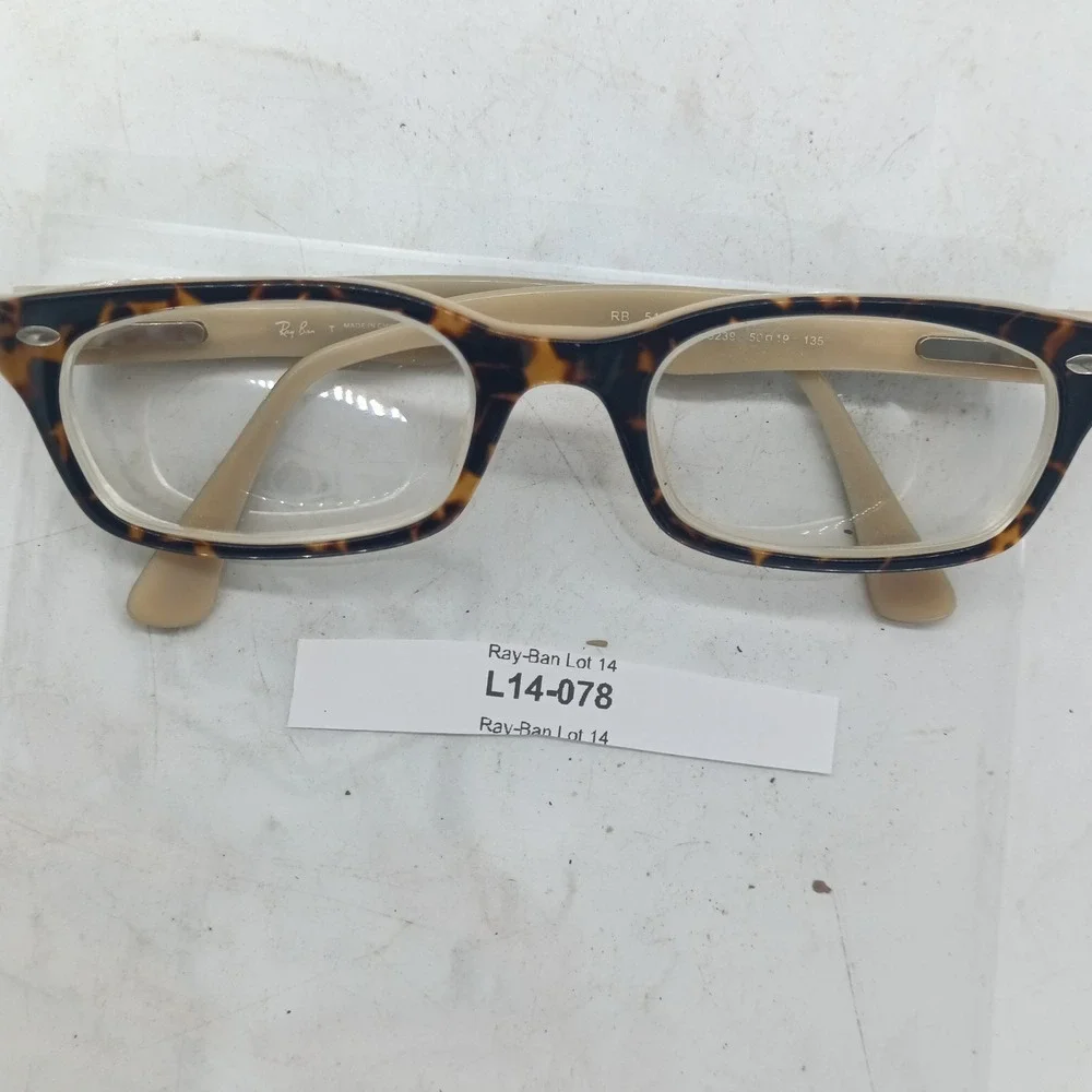 Ray-Ban RB5150 5239 Tortoise Cream New Wayfarer Eyeglasses Frames Only 78
